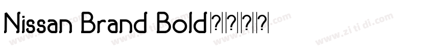 Nissan Brand Bold字体转换